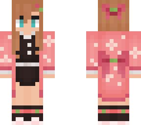 oc girl 'pink slayer' / demon slayer (dont repload)