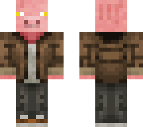 pig w/ leather jacket