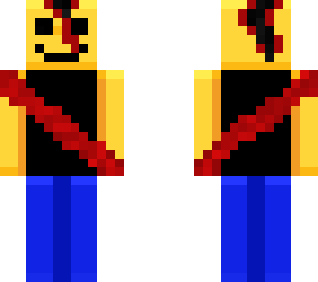 roblox noob skin but in sans last breathe style