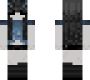 cute blue emo girl
