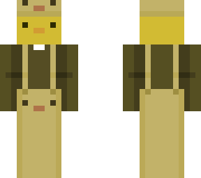 duck wearing duck clothes!