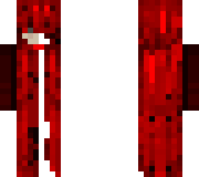 half red girl with red hair 1 but dark red