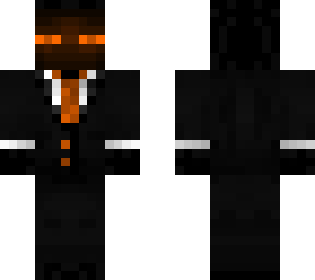 orange enderman in suit