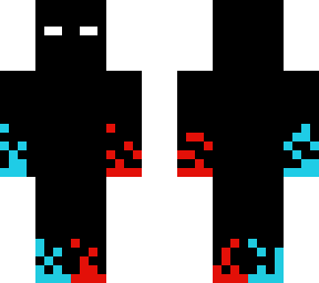 red and blue flame