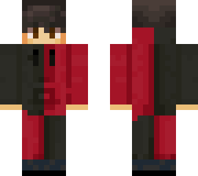 black and red sweatshirt