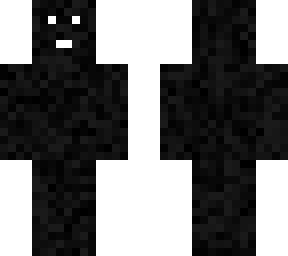 black textured white face