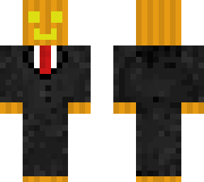 jack-o'-lantern in a suit