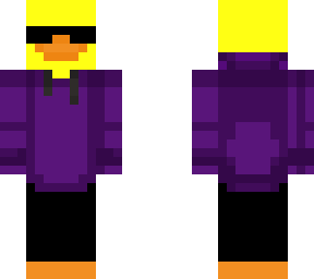 purple hoodie duck