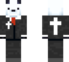 christ panda with a suit