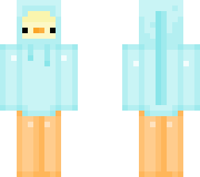 duck in axolotl hoodie
