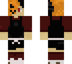 half-pumpkin head character