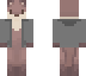 otter with grey jacket