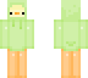 duck in green sweater