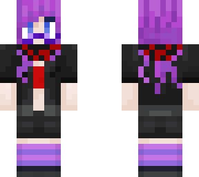 purple and red girl