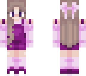 purple overalls