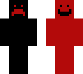 red and black