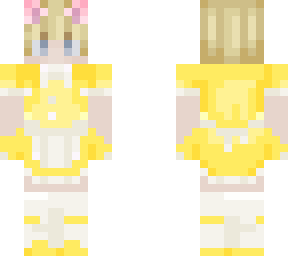 femboy in yellow maid dress