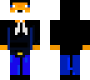 fox in a hoodie