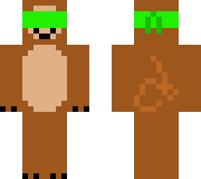 monkey with lime blindfold