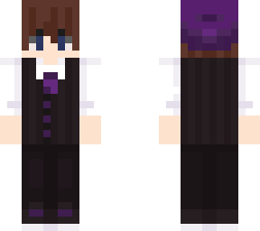 purple hat elf in suit