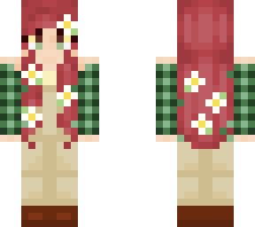 girl with flowers in hair