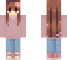 girl in a pink outfit