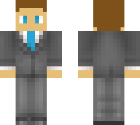 Grey suit and Tie | Minecraft Skin