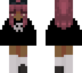 black hoodie redhead poc tan girl