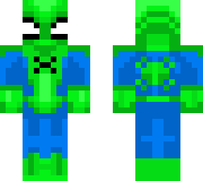 blue and green spider-man
