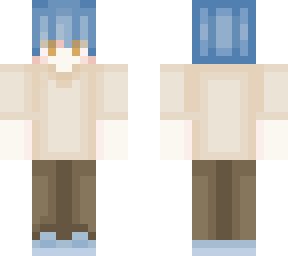 boy with blue hair