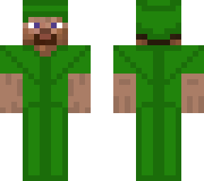 green armored steve
