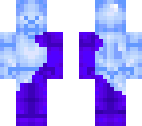 light blue and elder blue steve