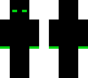 black with green