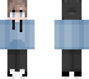 boy with baby blue hoodie