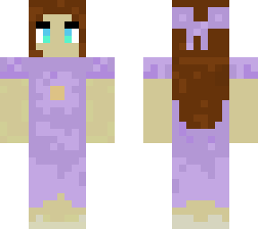 flower/lilac girl with brown hair