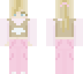 pink girlie in cargos