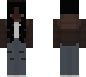 black minecraft skin