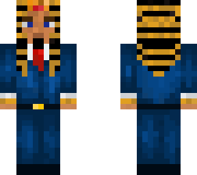 blue suit
