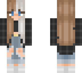 brunette with grey