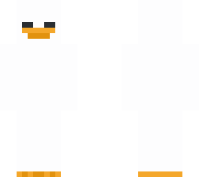 sleepy white duck