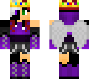 purple w wings