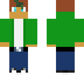 regular dude with green dye streak and jacket