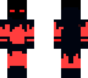 with red herobrine | Minecraft Skin