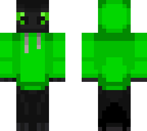 green eye toothless with green hoodie