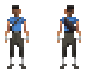 scout tf2 but cursed (blu version)