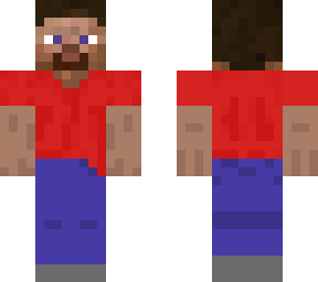 best red steve skin