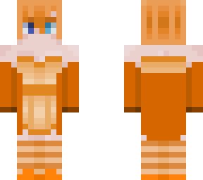 cute orange dress girl