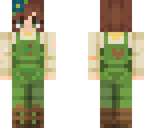 the collab was completed because this girl has the power of green overalls