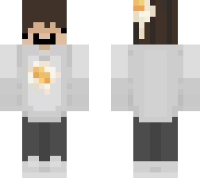 white egg hoodie (boy brown hair)