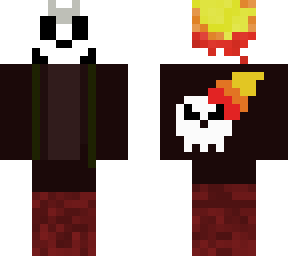 flaming skull